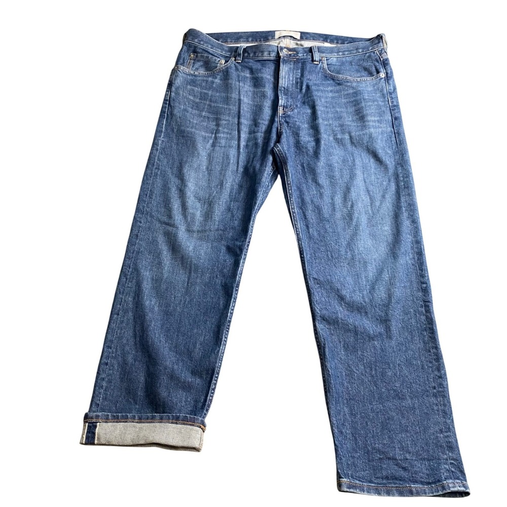 Everlane The Selvedge Straight Fit Jean Mens 36 Blue Organic Cotton Denim Pants